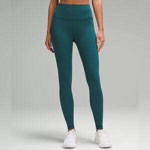 lululemon wunder train tight 28” Deep Teal Leggings